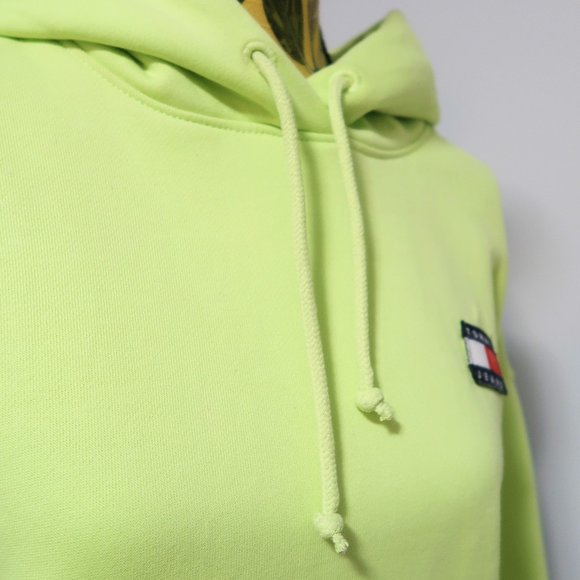 Tommy Hilfiger Apple Green Pullover Hoodie Medium - Picture 6 of 11